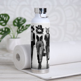 Cat Runway Models durch den Catwalk Trinkflasche