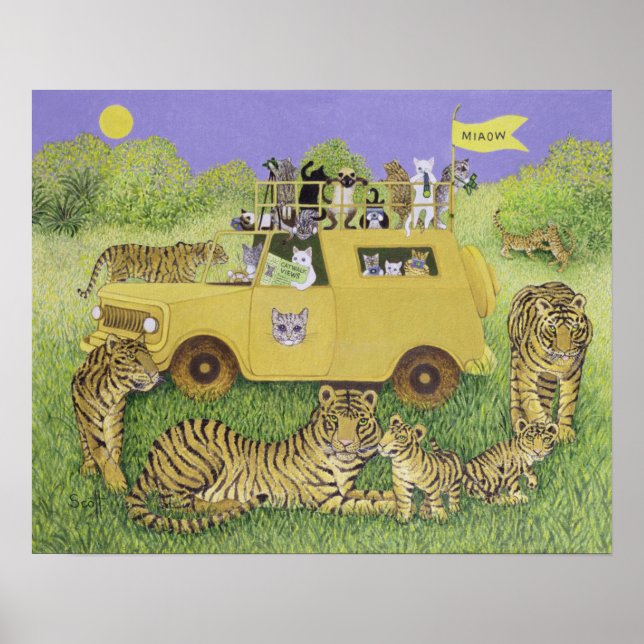 Cat Safari Poster (Vorne)