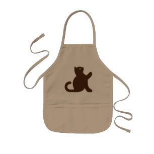Cat sagt Hallo Kinderschürze