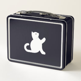Cat sagt Hallo Metall Brotdose