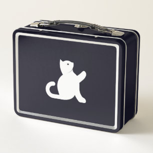 Cat sagt Hallo Metall Brotdose