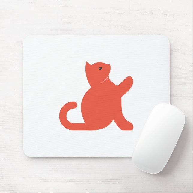 Cat sagt Hallo Mousepad (Mit Mouse)