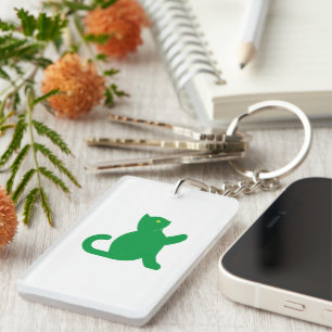 Cat sagt Hallo Schlüsselanhänger