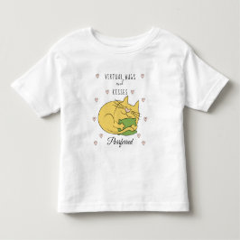 Cat sagt Virtual Hugs Purrferred Kleinkind T-shirt