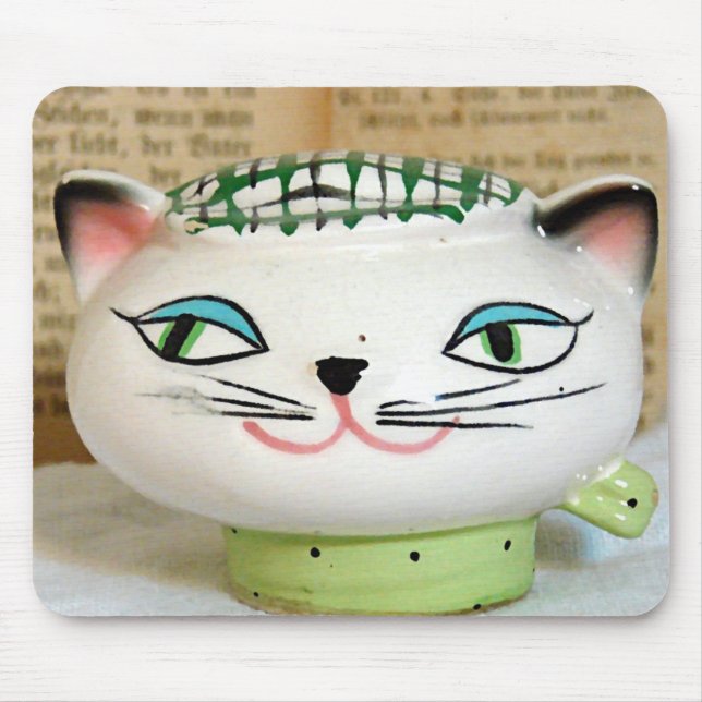 Cat Salt Shaker von 1958 Mousepad (Vorne)