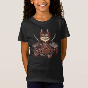 Cat Samurai Warrior Japanisch T-Shirt