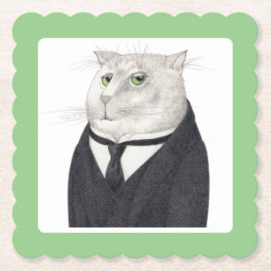 CAT-Scallopted-Square-Untersetzer Untersetzer