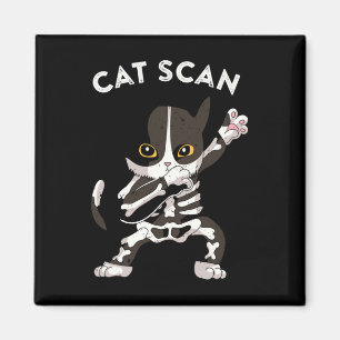 Cat Scan Ct Scan Funny Cat Röntgen Pun Meme Krass  Magnet