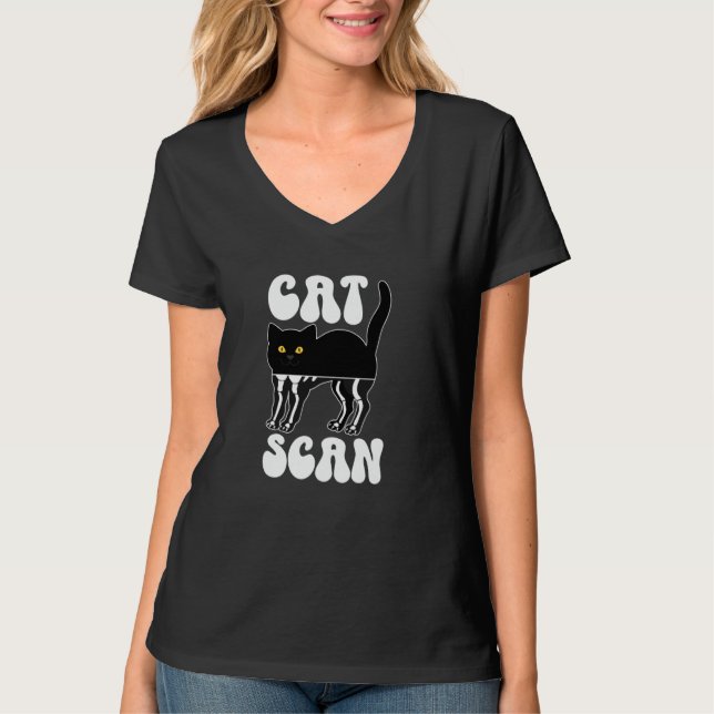 Cat Scan CT Tech Computertomographie Tech CT Techn T-Shirt (Vorderseite)