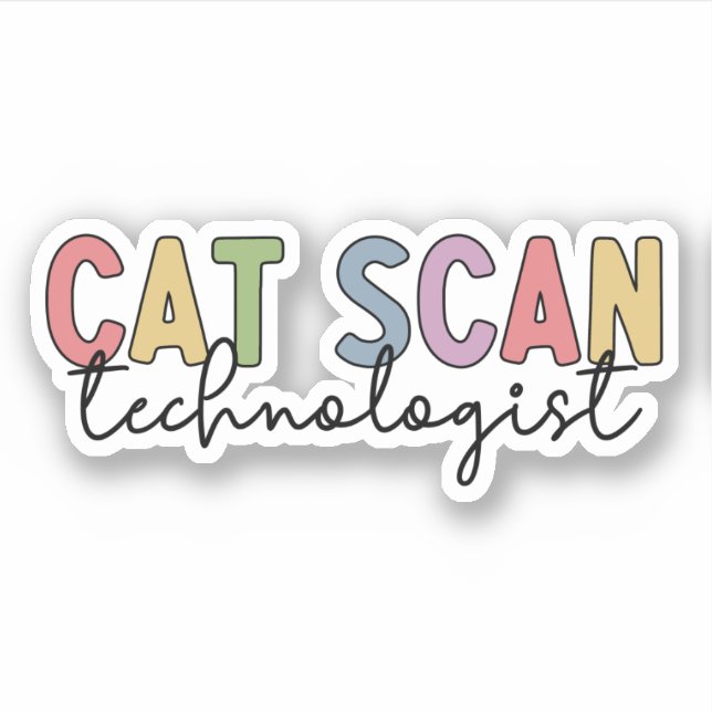 CAT Scan Technologin CT Tech Radiology - Geschenke Aufkleber (Vorderseite)