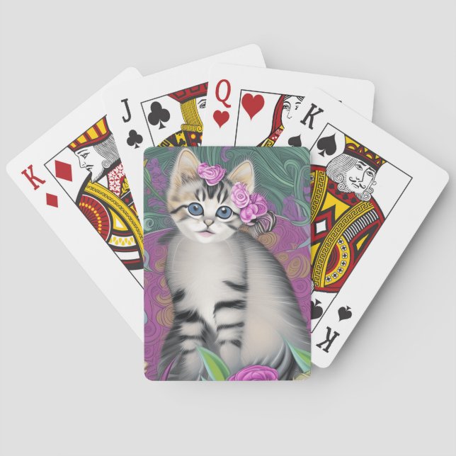 Cat Scene Playing Cards Spielkarten (Rückseite)