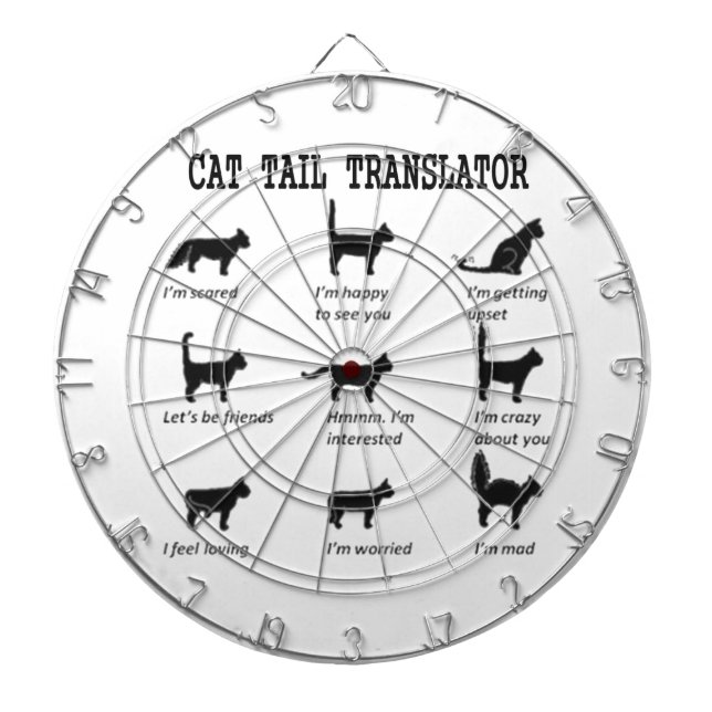 CAT-SCHWANZ-ÜBERSETZER DARTSCHEIBE (vorne)