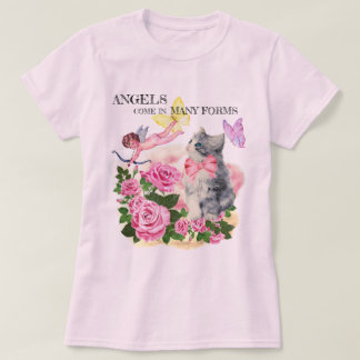 CAT-SHIRT, Engel, in vielen Formen, HÜTTE, ROSE T-Shirt