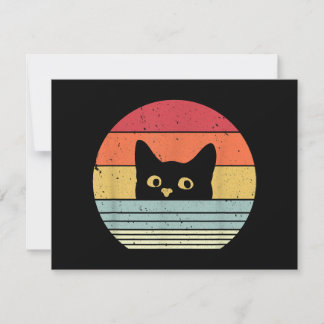 Cat Shirt. Retro-Stil