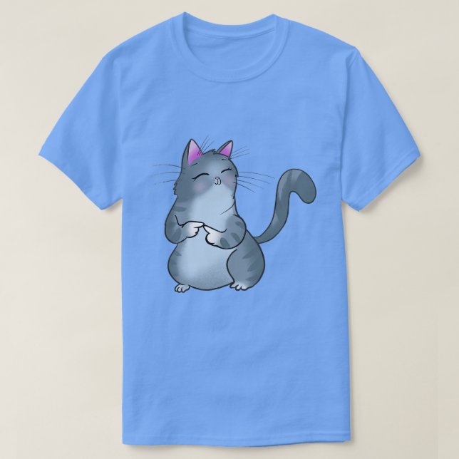 Cat Shy Fingers T-Shirt (Design vorne)