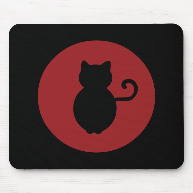 Cat Signal Silhouette Mousepad (Vorne)