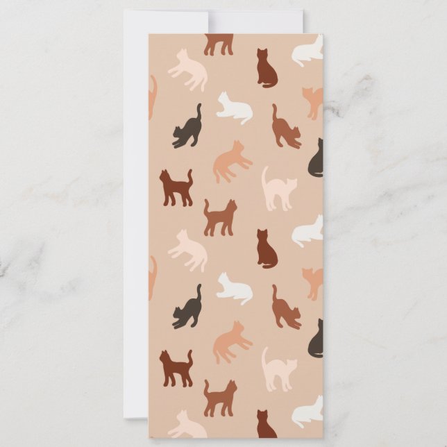 Cat-Silhouette Einladung (Vorderseite)