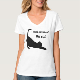 Cat Silhouette Funny T-Shirt