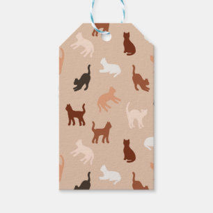 Cat-Silhouette Geschenkanhänger