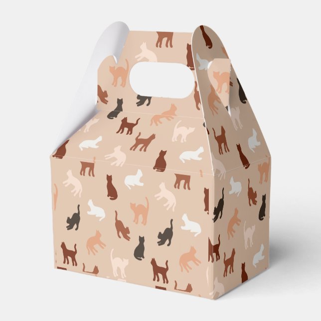 Cat-Silhouette Geschenkschachtel (Vorderseite)