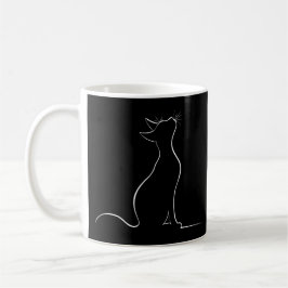 Cat Silhouette Kaffeetasse