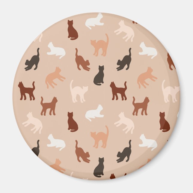 Cat-Silhouette Magnet (Vorne)