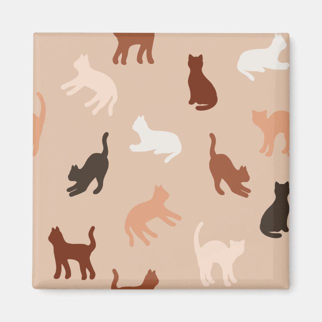 Cat-Silhouette Magnet (Vorne)