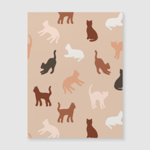 Cat-Silhouette Magneteinladung
