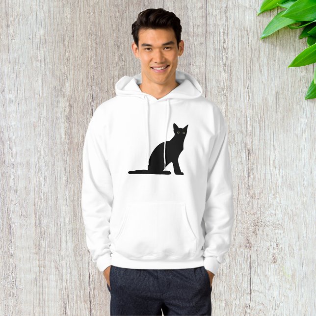 Cat Silhouette Mens Hoodie (Von Creator hochgeladen)