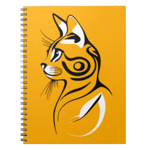 Cat-Silhouette Notizblock