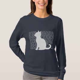 Cat Silhouette - perfekte Gestaltung für Katzenlie T-Shirt