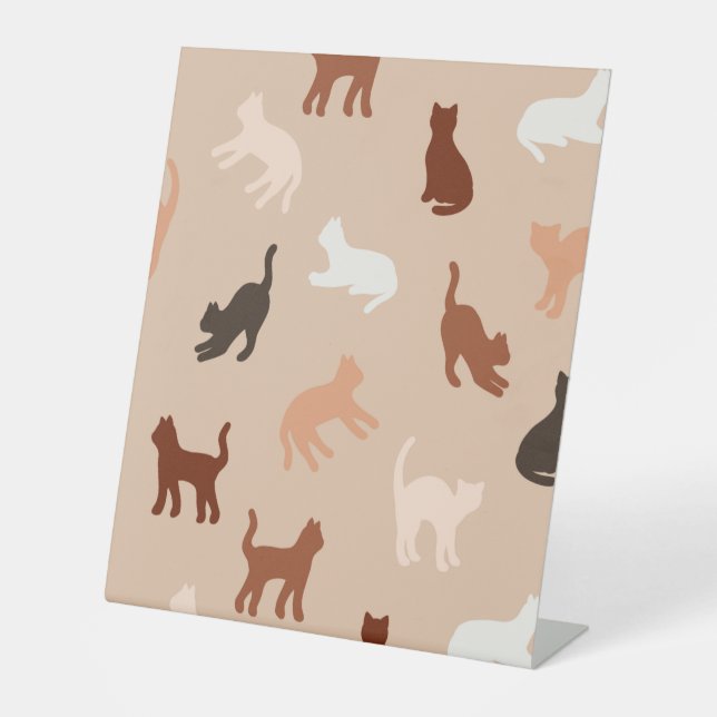 Cat-Silhouette Sockelschild (Vorderseite)