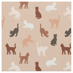 Cat-Silhouette Stoff