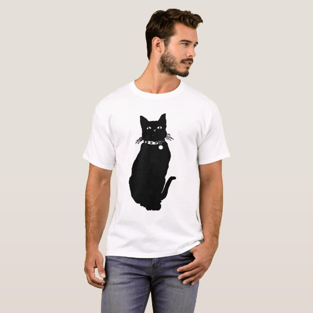 Cat Silhouette T-Shirt (Vorne ganz)
