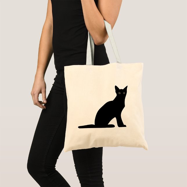 Cat Silhouette Tote Bag Tragetasche (Von Creator hochgeladen)