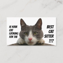 Cat Sitters lustige Cat Care Haustier Pflegedienst