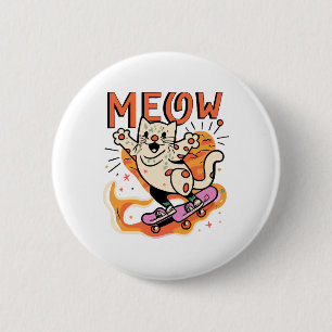 Cat Skaten Meow Button