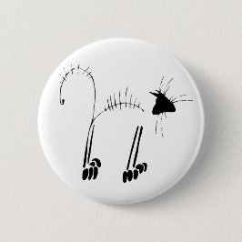 Cat Skeleton Button