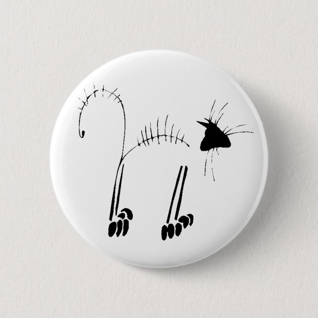 Cat Skeleton Button (Vorderseite)