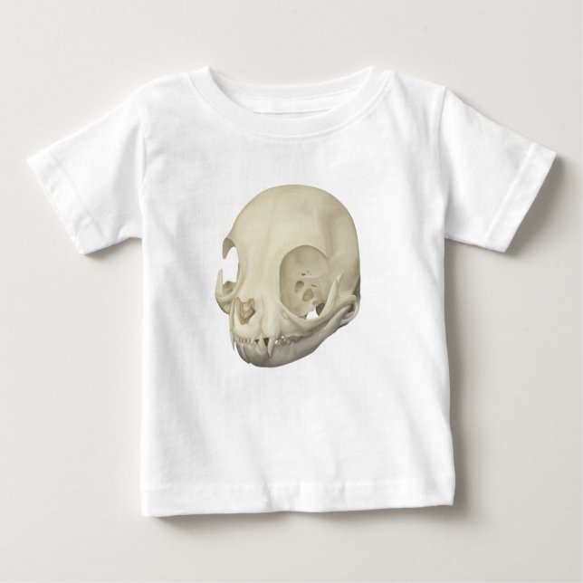 Cat Skull Baby T-shirt (Vorderseite)