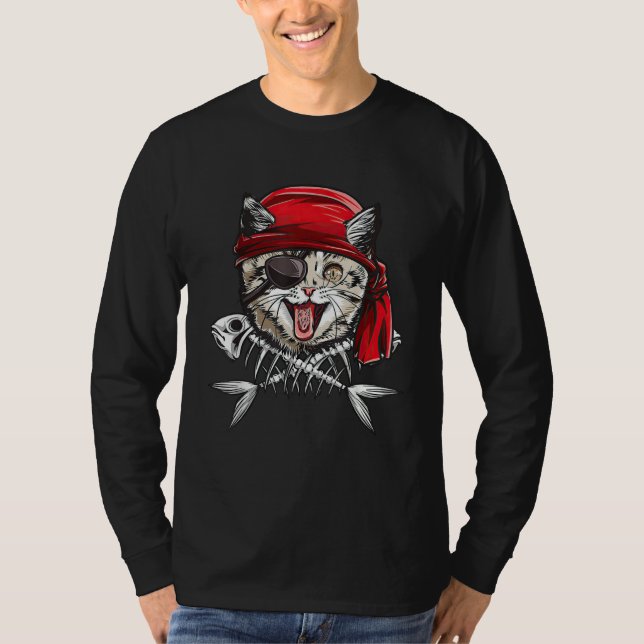 Cat Skull Kitty Skeleton Halloween Costume Skull C T-Shirt (Vorderseite)