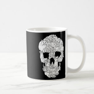 Cat Skull Kitty Skeleton Halloween Costume Tarot Kaffeetasse