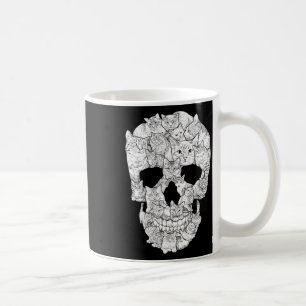 Cat Skull - Kitty Skeleton Halloween Kostüm Idee Kaffeetasse