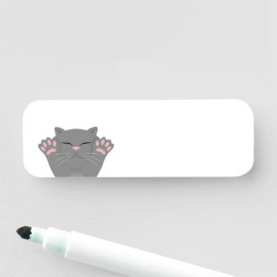 Cat Sleeping Namensschild