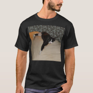 Cat Sleeping on Couch Mens Basic Dark Shirt