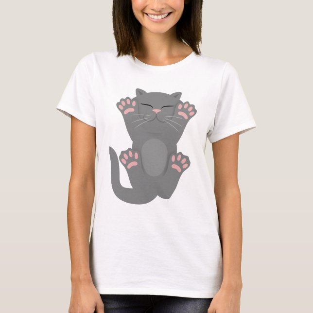 Cat Sleeping T-Shirt (Vorderseite)