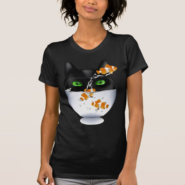 Cat Snack Attack T-Shirt (Vorderseite)