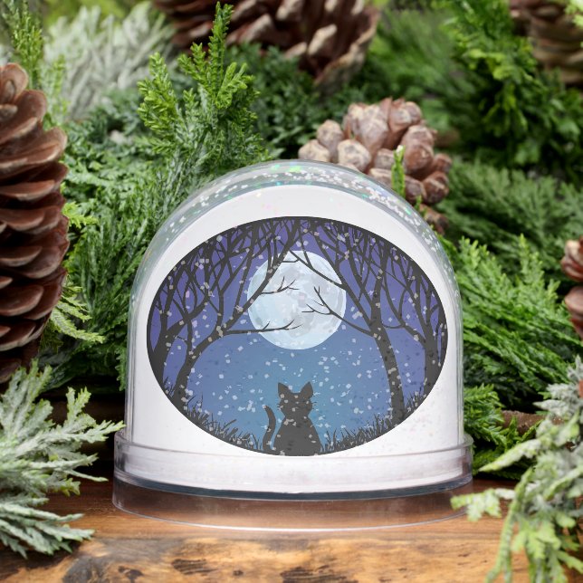 Cat Snow Globe Personalized Cat Lover Snow Globe (Hiver)