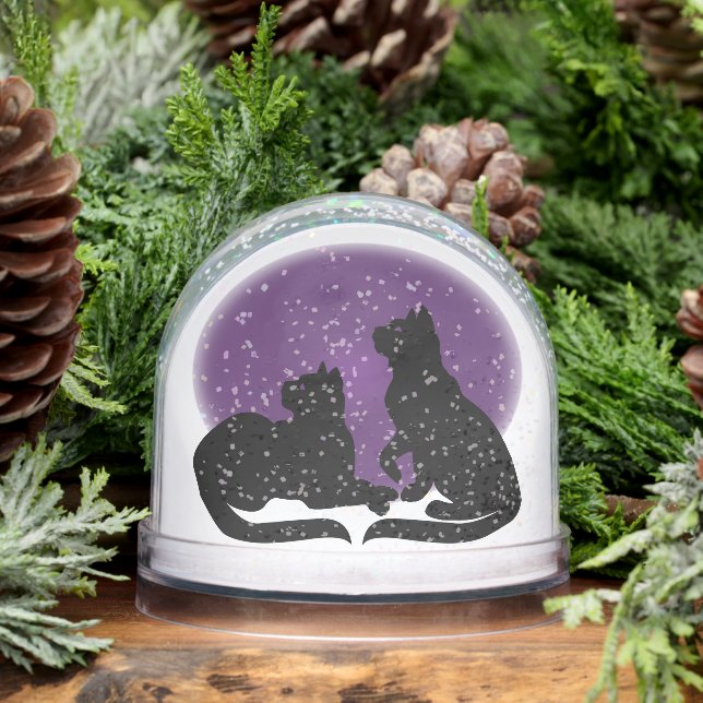 Cat Snow Globe Personalized Cat Lover Snow Globe (Hiver)