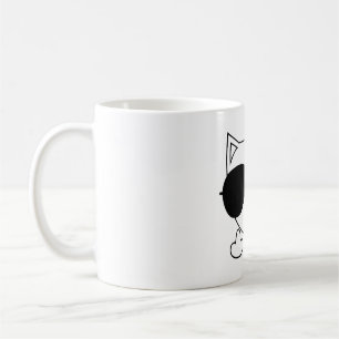 Cat Sonnenbrille Middle Finger Kaffeetasse